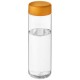 H2O Vibe 850 ml Sportflasche mit Drehdeckel - transparent/orange