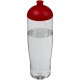 H2O Tempo® 700 ml Sportflasche mit Stülpdeckel - transparent/rot