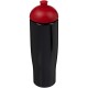 H2O Tempo® 700 ml Sportflasche mit Stülpdeckel - schwarz/rot