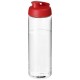 H2O Vibe 850 ml Sportflasche mit Klappdeckel- transparent/rot