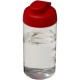 H2O Bop® 500 ml Sportflasche mit Klappdeckel - transparent/rot