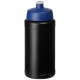 Baseline® Plus 500 ml Flasche mit Sportdeckel- schwarz/blau