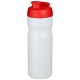 Baseline® Plus 650 ml Sportflasche mit Klappdeckel- transparent/rot