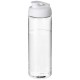 H2O Vibe 850 ml Sportflasche mit Klappdeckel- transparent/weiss