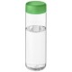 H2O Vibe 850 ml Sportflasche mit Drehdeckel - transparent/grün