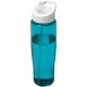 H2O Tempo® 700 ml Sportflasche mit Ausgussdeckel - türkisblau/weiss