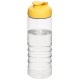 H2O Treble 750 ml Sportflasche mit Klappdeckel- transparent/gelb
