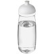 H2O Pulse® 600 ml Sportflasche mit Stülpdeckel - transparent/weiss