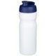 Baseline® Plus 650 ml Sportflasche mit Klappdeckel- weiss/blau