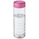 H2O Treble 750 ml Flasche mit Drehdeckel - transparent/rosa