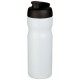 Baseline® Plus 650 ml Sportflasche mit Klappdeckel- transparent/schwarz