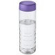 H2O Treble 750 ml Flasche mit Drehdeckel - transparent/lila