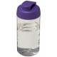 H2O Bop® 500 ml Sportflasche mit Klappdeckel- transparent/lila