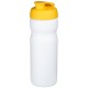 Baseline® Plus 650 ml Sportflasche mit Klappdeckel- weiss/gelb
