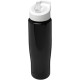 H2O Tempo® 700 ml Sportflasche mit Ausgussdeckel - schwarz/weiss