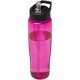 H2O Tempo® 700 ml Sportflasche mit Ausgussdeckel - rosa/schwarz