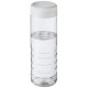 H2O Treble 750 ml Flasche mit Drehdeckel - transparent/weiss