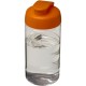 H2O Bop® 500 ml Sportflasche mit Klappdeckel - transparent/orange