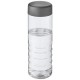 H2O Treble 750 ml Flasche mit Drehdeckel - transparent/storm grey