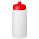 Baseline® Plus 500 ml Flasche mit Sportdeckel- transparent/rot