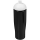 H2O Tempo® 700 ml Sportflasche mit Stülpdeckel - schwarz/weiss