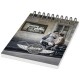 Desk-Mate® A6 Notizbuch mit Kunststoff Cover und Spiralbindung- weiss/schwarz