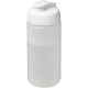 Baseline® Plus 500 ml Sportflasche mit Klappdeckel - transparent/weiss
