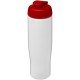 H2O Tempo® 700 ml Sportflasche mit Klappdeckel - weiss/rot