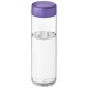 H2O Vibe 850 ml Sportflasche mit Drehdeckel - transparent/lila
