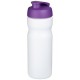 Baseline® Plus 650 ml Sportflasche mit Klappdeckel- weiss/lila