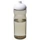 H2O Eco 650 ml Sportflasche mit Stülpdeckel- kohle/weiss