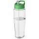H2O Tempo® 700 ml Sportflasche mit Ausgussdeckel - transparent/grün