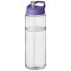 H2O Vibe 850 ml Sportflasche mit Ausgussdeckel - transparent/lila