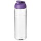 H2O Vibe 850 ml Sportflasche mit Klappdeckel- transparent/lila