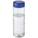 H2O Treble 750 ml Flasche mit Drehdeckel - transparent/blau