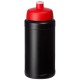 Baseline® Plus 500 ml Flasche mit Sportdeckel- schwarz/rot