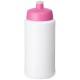 Baseline® Plus 500 ml Flasche mit Sportdeckel- weiss/rosa