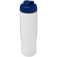 H2O Tempo® 700 ml Sportflasche mit Klappdeckel - weiss/blau