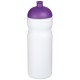 Baseline® Plus 650 ml Sportflasche mit Kuppeldeckel- weiss/lila