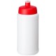Baseline® Plus 500 ml Flasche mit Sportdeckel- weiss/rot