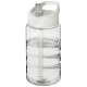 H2O Bop 500 ml Sportflasche mit Ausgussdeckel - transparent/weiss
