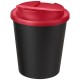 Brite-Americano® Espresso 250 ml Isolierbecher mit auslaufsicherem Schraubverschluss - schwarz/rot