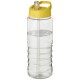 H2O Treble 750 ml Sportflasche mit Ausgussdeckel - transparent/gelb