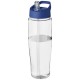 H2O Tempo® 700 ml Sportflasche mit Ausgussdeckel - transparent/blau