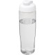 H2O Tempo® 700 ml Sportflasche mit Klappdeckel - transparent/weiss