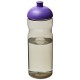 H2O Eco 650 ml Sportflasche mit Stülpdeckel- kohle/lila