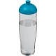 H2O Tempo® 700 ml Sportflasche mit Stülpdeckel - transparent/türkisblau