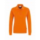 Damen-Longsleeve-Poloshirt Performance-orange