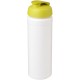 Baseline® Plus grip 750 ml Sportflasche mit Klappdeckel - weiss/Lindgrün