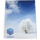 Desk-Mate® A4 Notizbuch Kunststoffumschlag - weiss